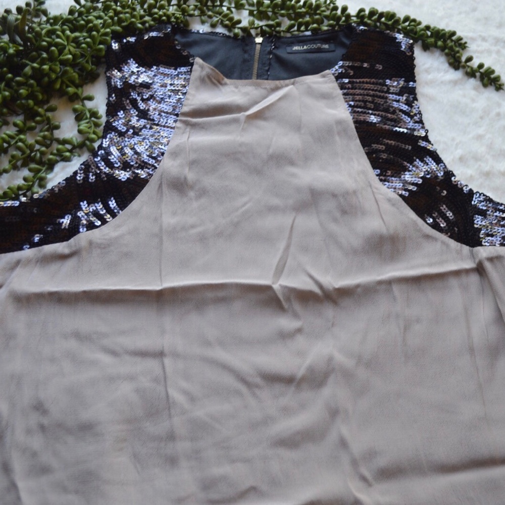 Racer back sequin top